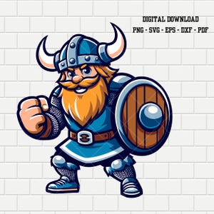 Viking Mascot Logo | Vikings Mascot| Sports logo | School College | png svg eps dxf pdf color vector Digital File Download | Clipart |