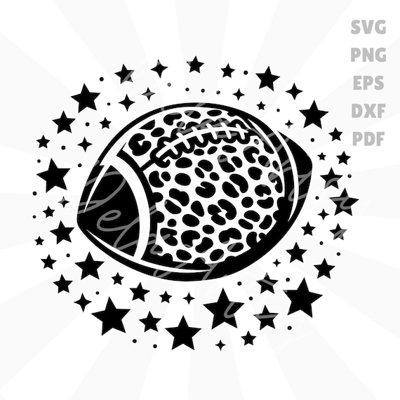 Balón de fútbol con estampado de leopardo (svg, png, eps, pdf