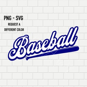 Baseball Logo Design Text | Blue Mascot |  Baseball Logo | Varsity Team Logo | Team Name | Little league - SVG PNG | School Sport