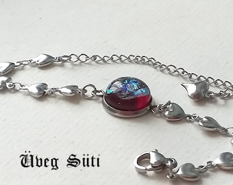 Details about   NEW MURANO GLASS & STAINLESS STEEL HEART CHARM BRACELET MULTI HANDMADE IN ITALY 