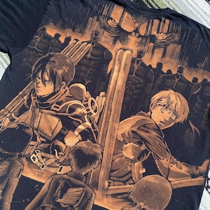 Attack on Titan T-shirt - handgeschilderd ontwerp