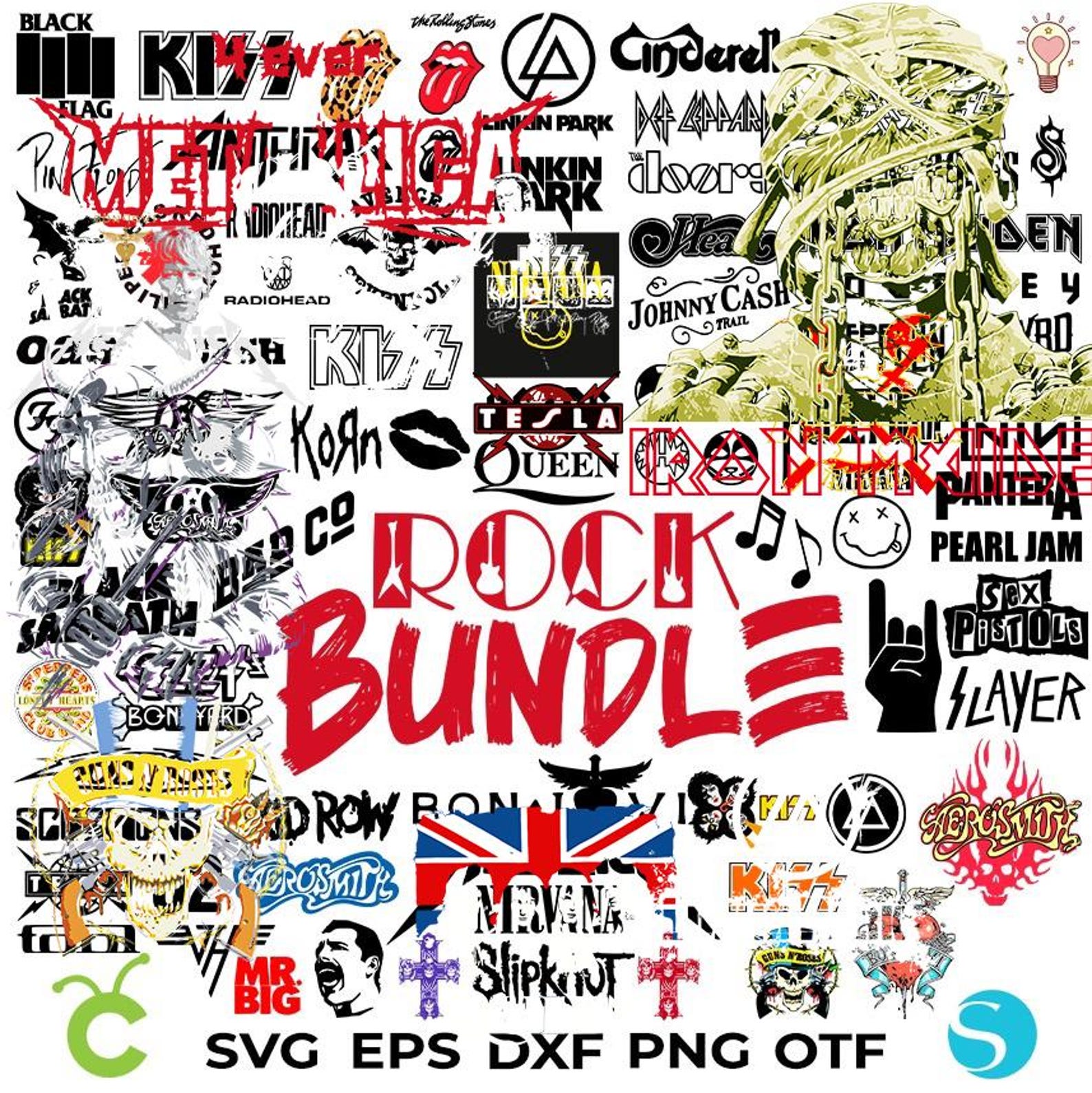Rocker SVG Bundle, Rock Svg Cricut, Rock Letters SVG Cricut, Rock Font ...