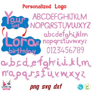 Baby Buchstaben SVG, Baby personalisiert, Baby Schrift PNG, Geburtstagsbuchstaben mit Schwänzen SVG, Baby Girl Schrift Initialen Cricut, Geburtstagsshirt Diy