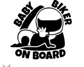 Baby on Board SVG, Baby Biker Svg, Baby Cricut Svg, Baby on Board sticker diy, Baby on Board Png, Baby Vector, Baby Biker png, Baby shir Diy