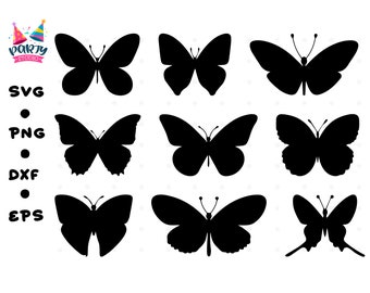 Pacote de borboleta SVG, borboleta svg, borboleta png, arquivo vetorial de borboleta, clipart de borboleta, arquivos svg de borboleta para cricut