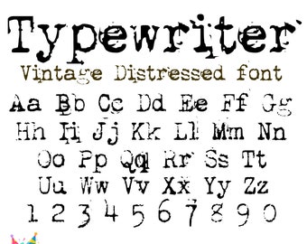 Old Typewriter Font otf, Vintage font, Old Typewriter Letters Svg Distressed letters SVG Typewriter Distressed font, Typewriter font svg