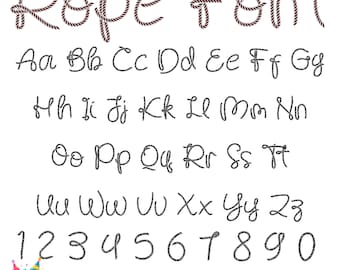Fonte Cowboy Rope svg, Rope Letters svg, Western Font OTF Cowboy Svg Letters Western SVG Font Letras ocidentais SVG para Cricut Handwriting Font