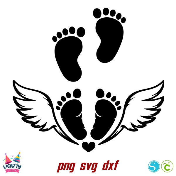 Baby Angel Svg, Hands Svg, Baby Feet SVG Cricut, Newborns Legs, Baby Love Silhouette svg, Baby Feet Png, Baby Legs Svg, Hands Png Religious