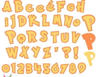 Fonte de anime Otf, Letras de anime Svg, Letras em camadas Cricut, Letras de bebê Cricut, Letras de anime Png, Fonte de aniversário Png, Camisa de bebê Svg Diy