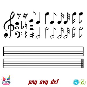 Notes Svg Set, Note Clipart Svg, Notes Cricut Vectors Notes Clipart SVG ...