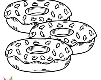 Donuts SVG, Donuts Clipart, Donuts Cricut Vektor, Donut Vektor, Donut Clipart SVG, Donut Silhouette geschnitten für Cricut Donuts Png Donut