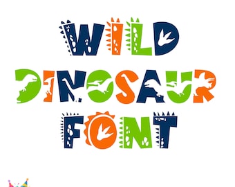 Fonte de dinossauro Otf, Letras de dinossauro Cricut Letras de Dino svg, Fonte de bebê, Alfabeto de dinossauro SVG, Fonte de Dino svg, Letras de dinossauro svg cortadas
