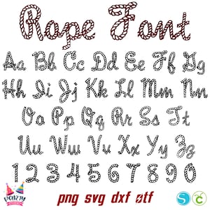 Letras de corda svg, fonte de corda Otf, letras de Cowboy Svg fonte ocidental, alfabeto de corda Svg, fonte SVG ocidental Letras ocidentais SVG, fonte de caligrafia