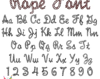 Letras de corda svg, fonte de corda Otf, letras de Cowboy Svg fonte ocidental, alfabeto de corda Svg, fonte SVG ocidental Letras ocidentais SVG, fonte de caligrafia
