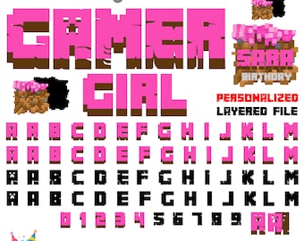 Baby font otf, Girl Baby Letters Svg Cricut, Gamer Svg Letters Layered, Gamer Font Svg, Game Letters Png, Gamer shirt DIY, Game font svg