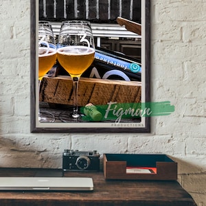 Drie Fontein Wall Art *INSTANT DOWNLOAD* | Lambic Art | Beertography | Beer Lover Gift | Man Cave Wall Art | Bar Art | Food and Beverage