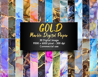 Digital marble and gold vein backgrounds, as well as golden marble textures, are all available online for commercial use.