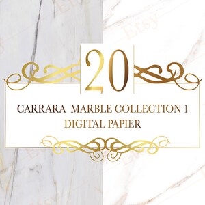 Carrara Marble digital paper, Real Natural Marble Texture And Surface Background. image 9