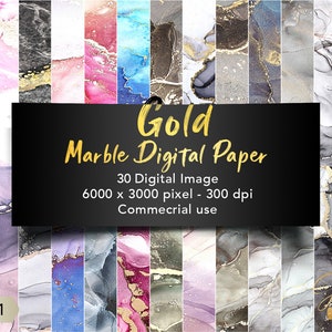 Goldader Digitales Papier, Digitaler Marmor, Gold Marmor Textur, Marmor Digitales Papier, Marmor Hintergründe für Scrapbooking