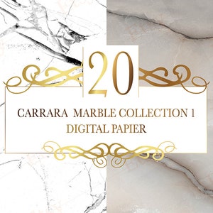 Carrara Marble digital paper, Real Natural Marble Texture And Surface Background. image 4