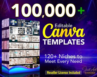 Canva Templates Editable Content Bundle, Trackers, PLR, Digital Printable Journal, and Editable Canva Templates