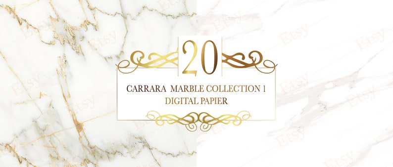 Carrara Marble digital paper, Real Natural Marble Texture And Surface Background. image 5
