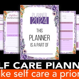Planejador digital, planejador de iPad, planejador diário, saúde mental, planejador de autocuidado, planejador GoodNotes, reabilitação baseada em mindfulness, planejador 2024