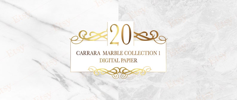 Carrara Marmor Digitales Papier, echte natürliche Marmorstruktur und Oberflächenhintergrund. Bild 6