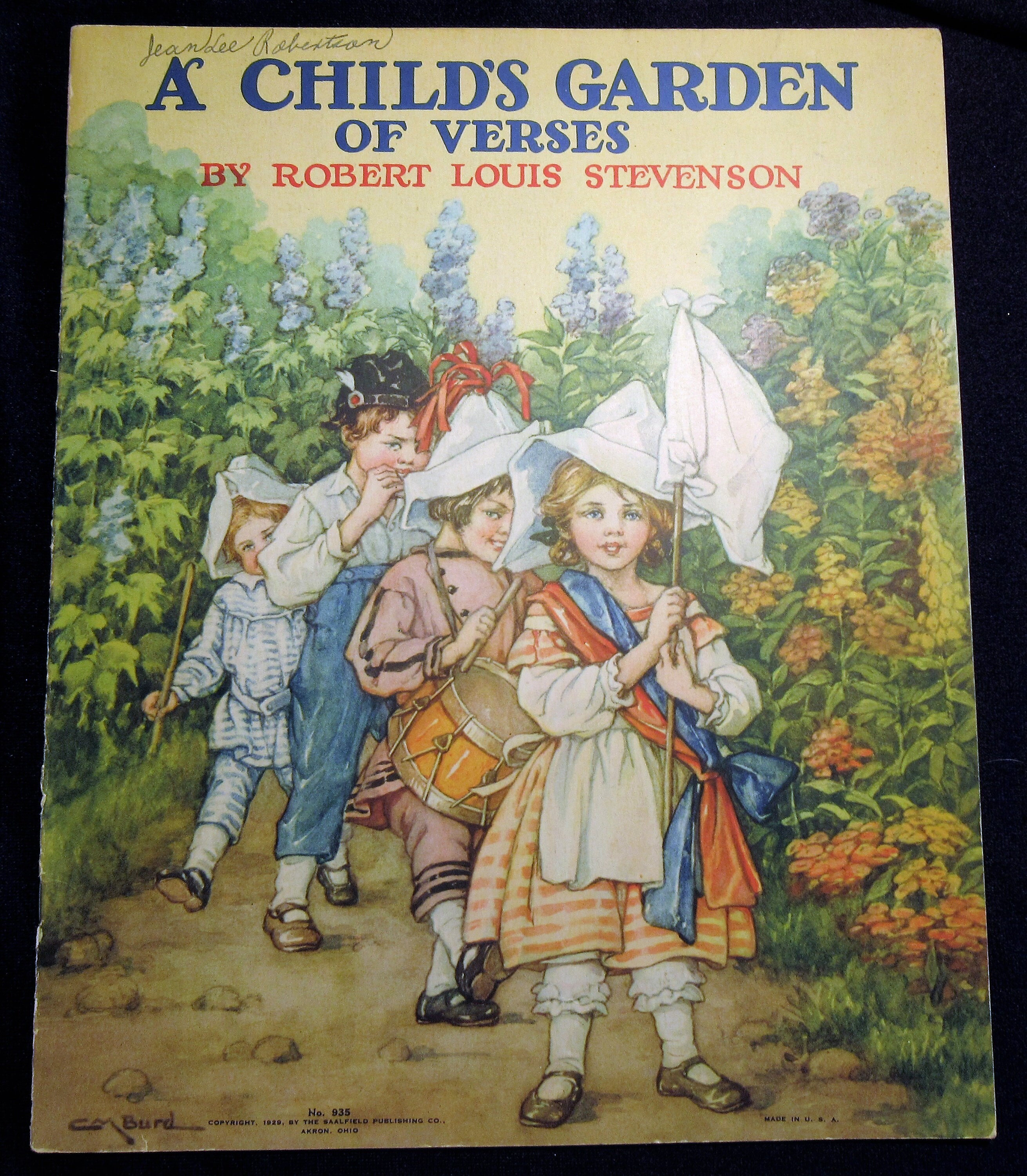 A Child's Garden of Verses Robert Louis Stevenson 1929 &