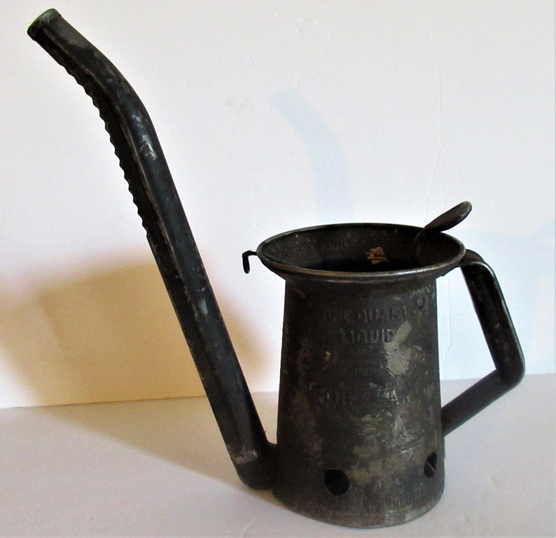 Antique Huffman Quart Long Swing Spout Oil Can Dayton Ohio Etsy