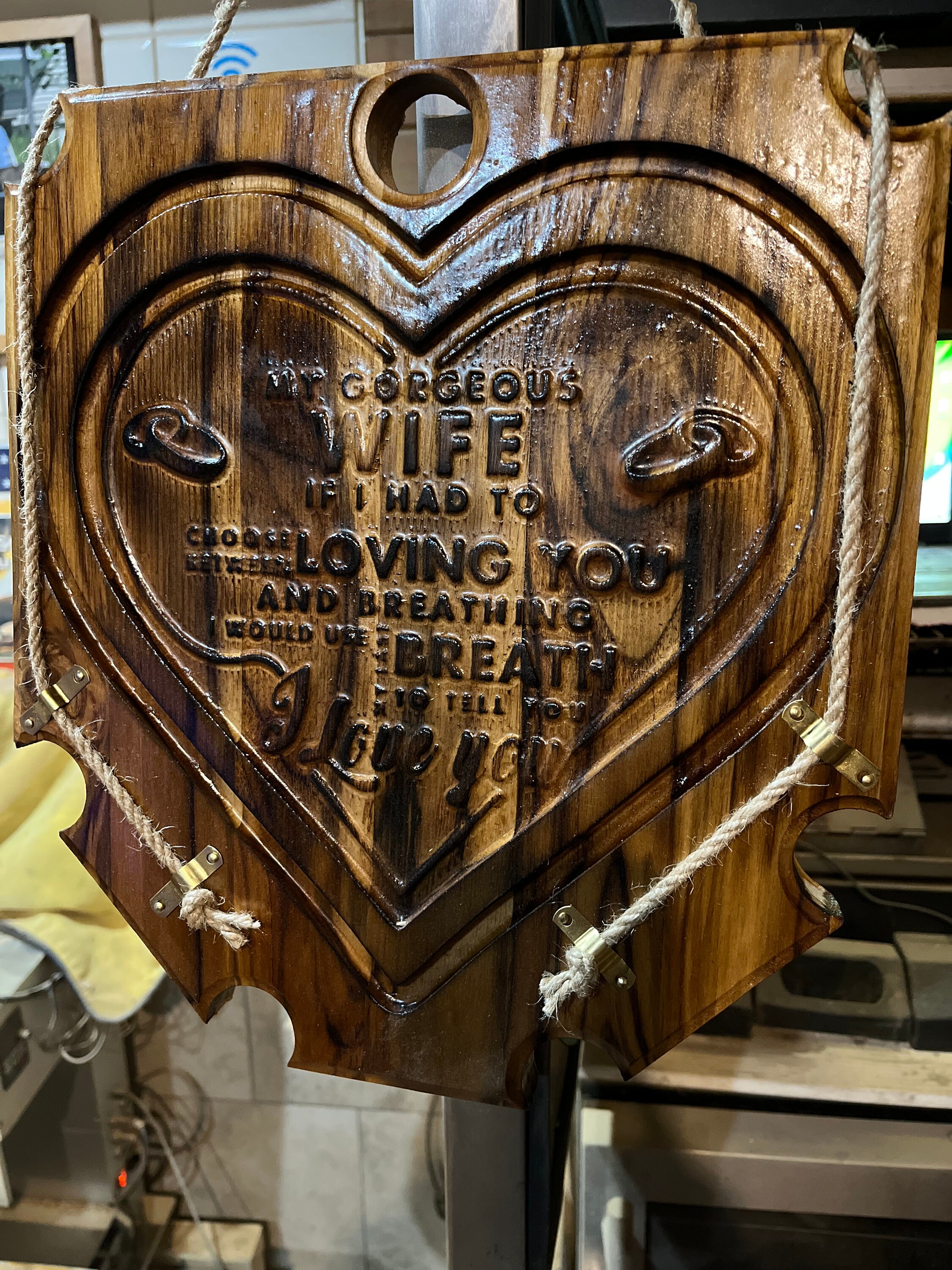 Teak Wood Wall Decor Etsy