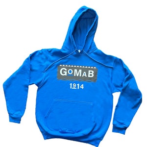 Phi Beta Signia GOMAB Design | Phi Beta Signa Bruderschaft Langarm T-Shirt | Pigment Brüderlichkeit Hoodie | 1914 | Schwarz griechisch