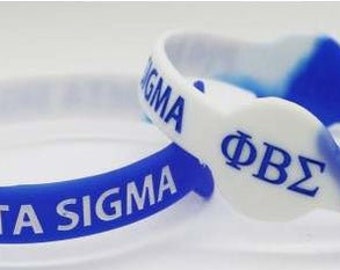 Bracelet en silicone Phi Beta Sigma, cadeaux Phi Beta Sigma, cadeaux Sigma Crossing, fraternité noire, propriété noire