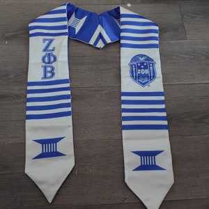 Zeta Phi Beta Sorority Graduation Stole | Zeta Phi Beta Sorority | Zeta Sorority Gifts | Student | Black Greek