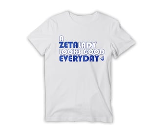 Zeta Phi Beta Sorority Shirt, Zeta Phi Beta Paraphernalia, Zeta Phi Beta Sorority Greek T-shirt, A Zeta Lady
