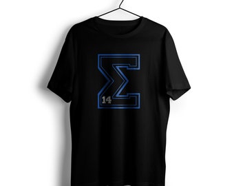 Fraternité Phi Beta Sigma | Vêtements Phi Beta Sigma | T-shirt Fraternité Sigma | 1914 | Grec noir | T-shirt Letterman Sigma-14