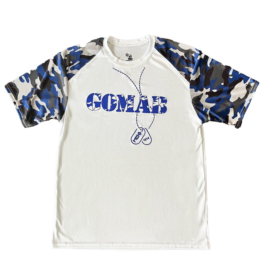 Fraternity Shirt - Malik Sigma Psi Camo Long Sleeve Button Shirt