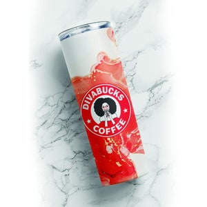Diva bucks Tumbler, Delta Sigma Theta Sorority Tumbler, Stainless steel tumbler, gift for her, 20 oz Tumbler, Bridesmaid Gift