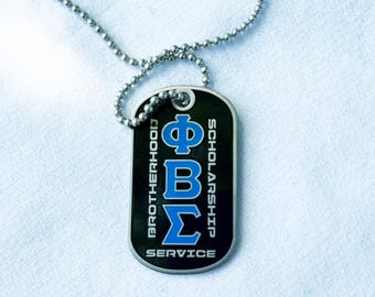 Médaille pour chien Phi Beta Sigma, collier pendentif, cadeaux Phi Beta Sigma, cadeaux Sigma Crossing, fraternité noire