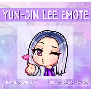 Cute Yun Jin Lee &#39;Kiss&#39; Emote | Dead By Daylight Emotes | Twitch, Discord Emotes