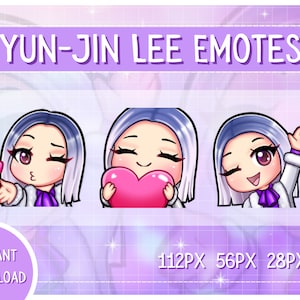 Yun-Jin Lee Emotes | Cute Dead by Daylight Survivor Emotes for Twitch, Discord, Youtube