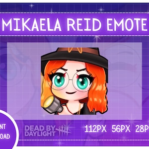 Cute Mikaela Reid Flashlight Emote | Dead By Daylight | Twitch, Discord Emotes