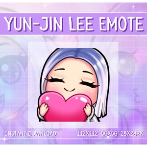 Cute Yun Jin &#39;Heart&#39; Emote | Dead by Daylight Emote | Twitch, Discord Emotes