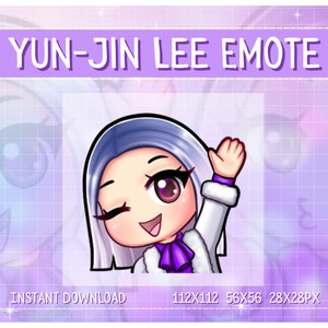 Cute Yun Jin Lee &#39;Wave&#39; emote | Dead By Daylight Emotes | Twitch Discord Emotes