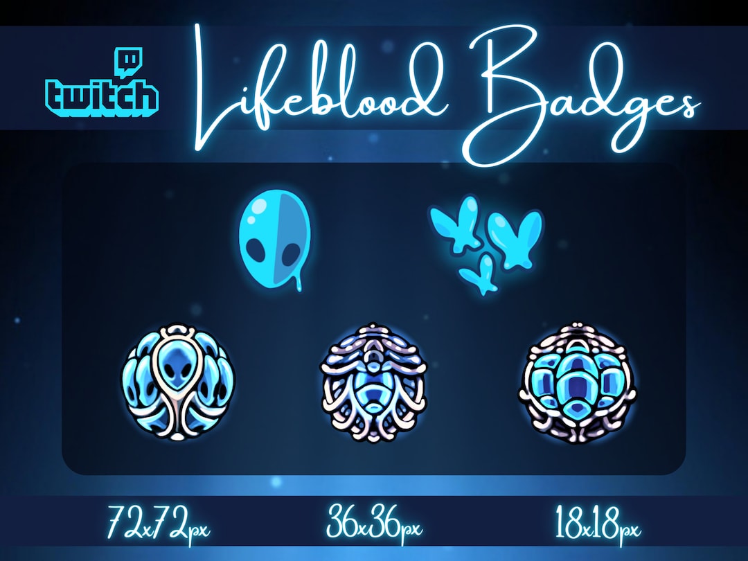 Hollow Knight Lifeblood Charm Badges Twitch Badges (Download Now) Etsy