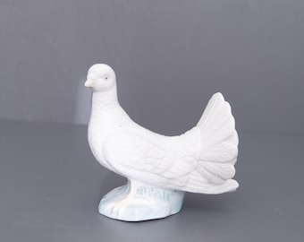 ヴィンテージ イケア ホワイト ピジョン 13491、レトロ イケア 鳥の像