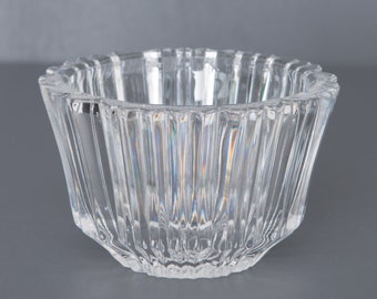 ヴィンテージ コスタ ボダ クリスタルボウル：リブ付きスウェーデン