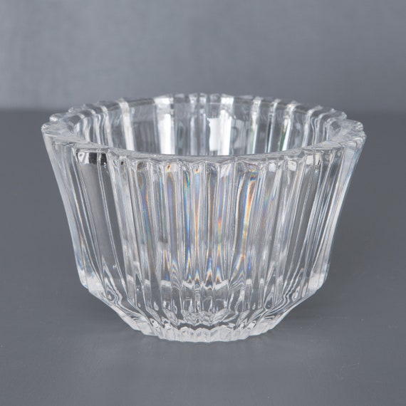 未使用　スウェーデン　コスタボダ　クリスタルボウル ヴィンテージ コスタ ボダ クリスタルボウル：リブ付き