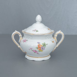 Vintage Rosenthal Bavaria Sugar Bowl, German Porcelain from 1920s in Mint Condition