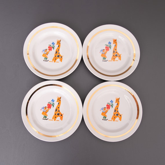 Elk And Friends Piatti In Porcellana Da 6,7 Per Bambini Con